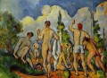 Bathers 1894 Paul Cezanne Impressionistic nude
